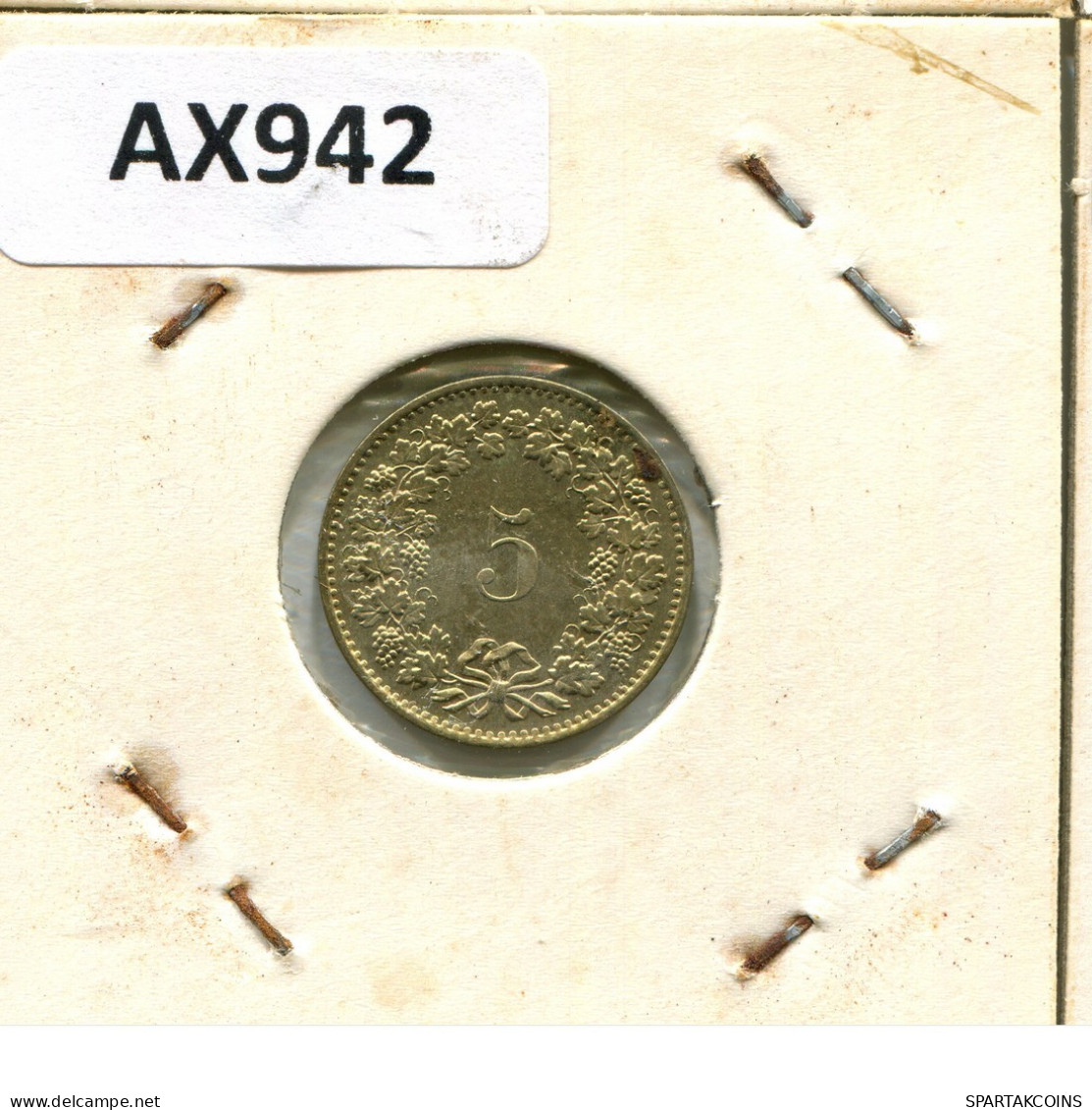 5 RAPPEN 1981 SUIZA SWITZERLAND Moneda #AX942.3.E.A - Sonstige & Ohne Zuordnung