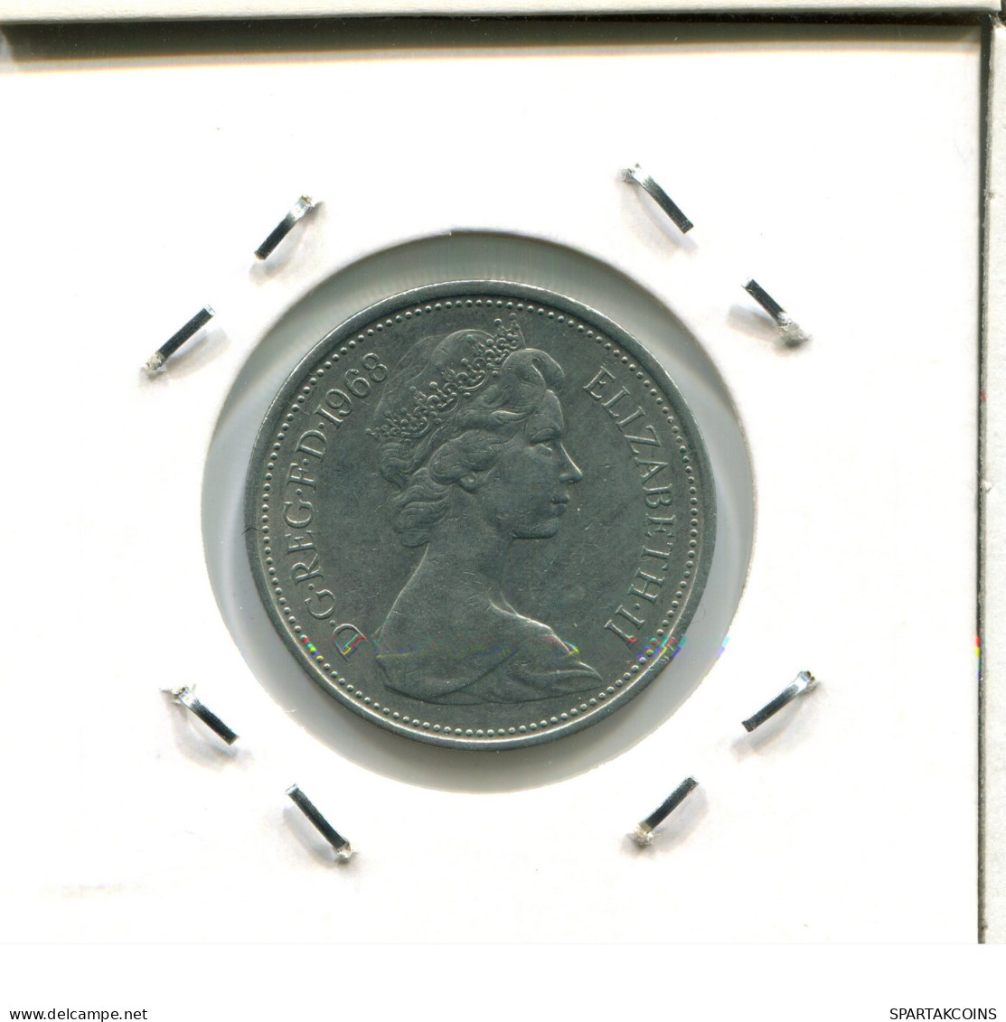 5 PENCE 1968 UK GBAN BRETAÑA GREAT BRITAIN Moneda #AX018.E.A - Altri & Non Classificati