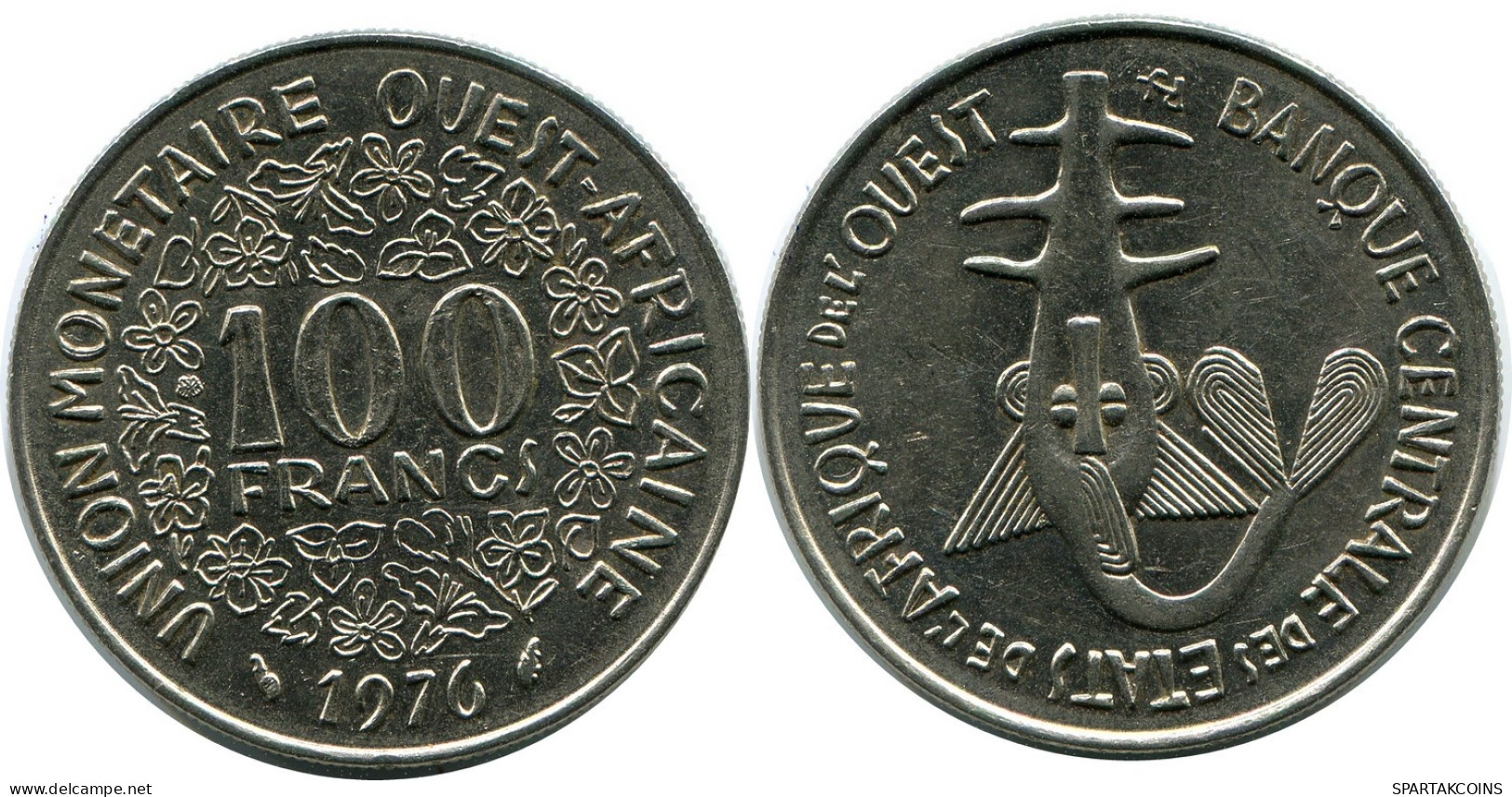 100 FRANCS 1976 WESTERN AFRICAN STATES Münze #AP961.D.A - Autres – Afrique