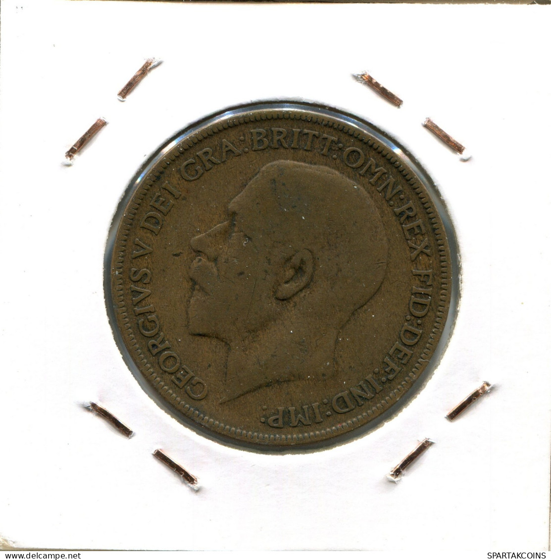 PENNY 1922 UK GRANDE-BRETAGNE GREAT BRITAIN Pièce #AW066.F.A - D. 1 Penny