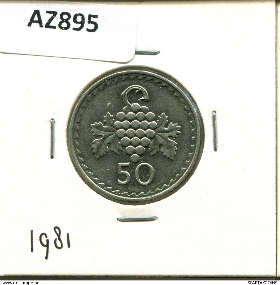 50 MILS 1981 CHIPRE CYPRUS Moneda #AZ895.E.A - Zypern