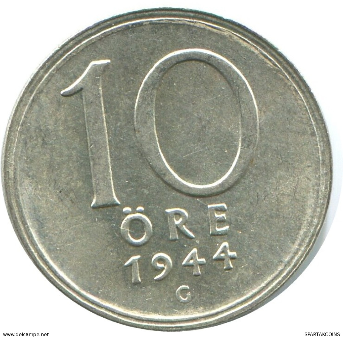 10 ORE 1944 SUECIA SWEDEN PLATA Moneda #AD074.2.E.A - Sweden