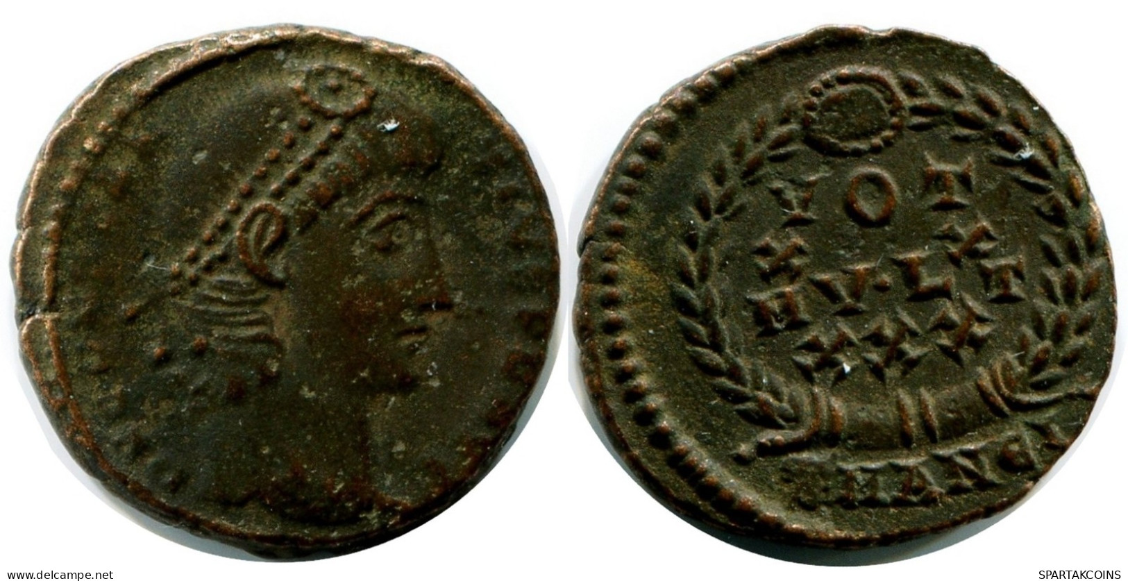CONSTANTIUS II MINTED IN ANTIOCH FOUND IN IHNASYAH HOARD EGYPT #ANC11267.14.U.A - L'Empire Chrétien (307 à 363)