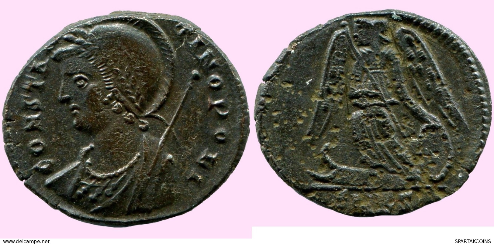 CONSTANTINUS I CONSTANTINOPOLI FOLLIS Ancient ROMAN Coin #ANC12019.25.U.A - The Christian Empire (307 AD To 363 AD)