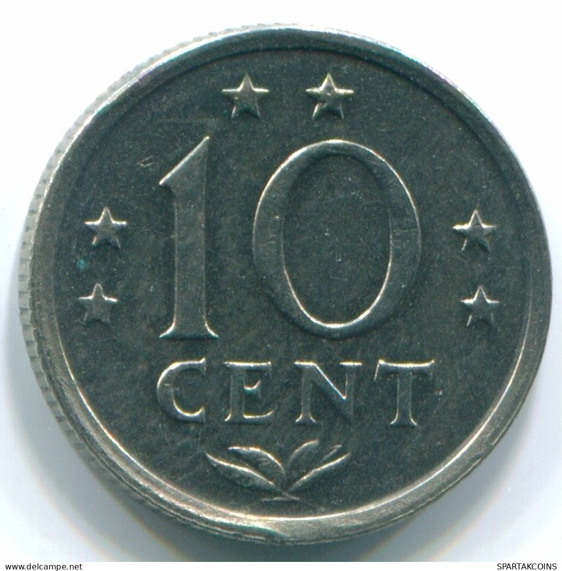 10 CENTS 1970 NIEDERLÄNDISCHE ANTILLEN Nickel Koloniale Münze #S13328.D.A - Niederländische Antillen