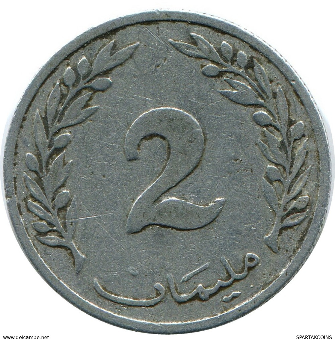 2 MILLIMES 1960 TÚNEZ TUNISIA Moneda #AP471.E.A - Túnez
