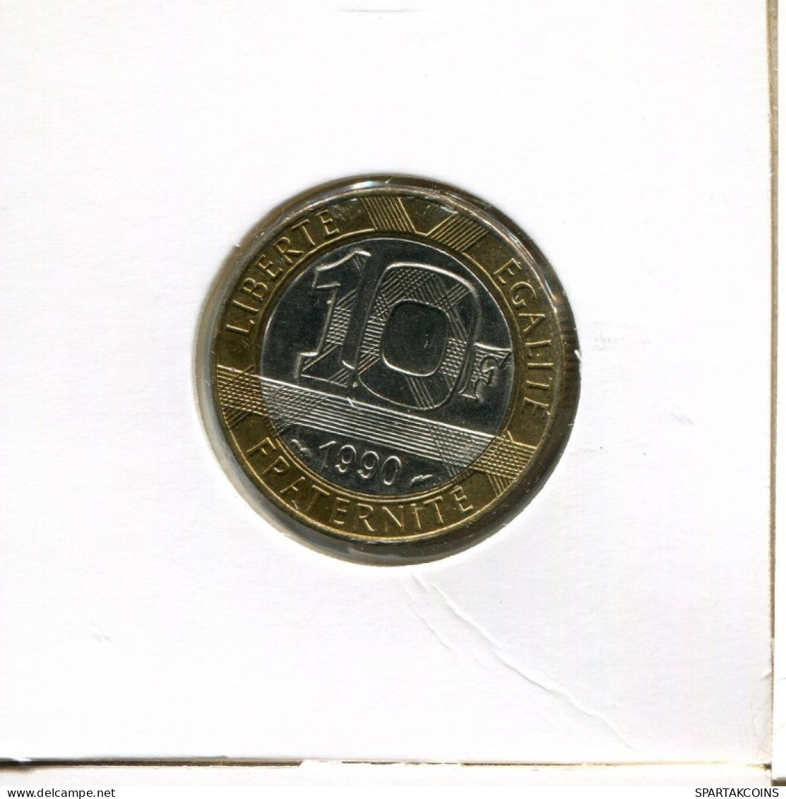 10 FRANCS 1990 FRANKREICH FRANCE BIMETALLIC Französisch Münze #AK845.D.A - 10 Francs