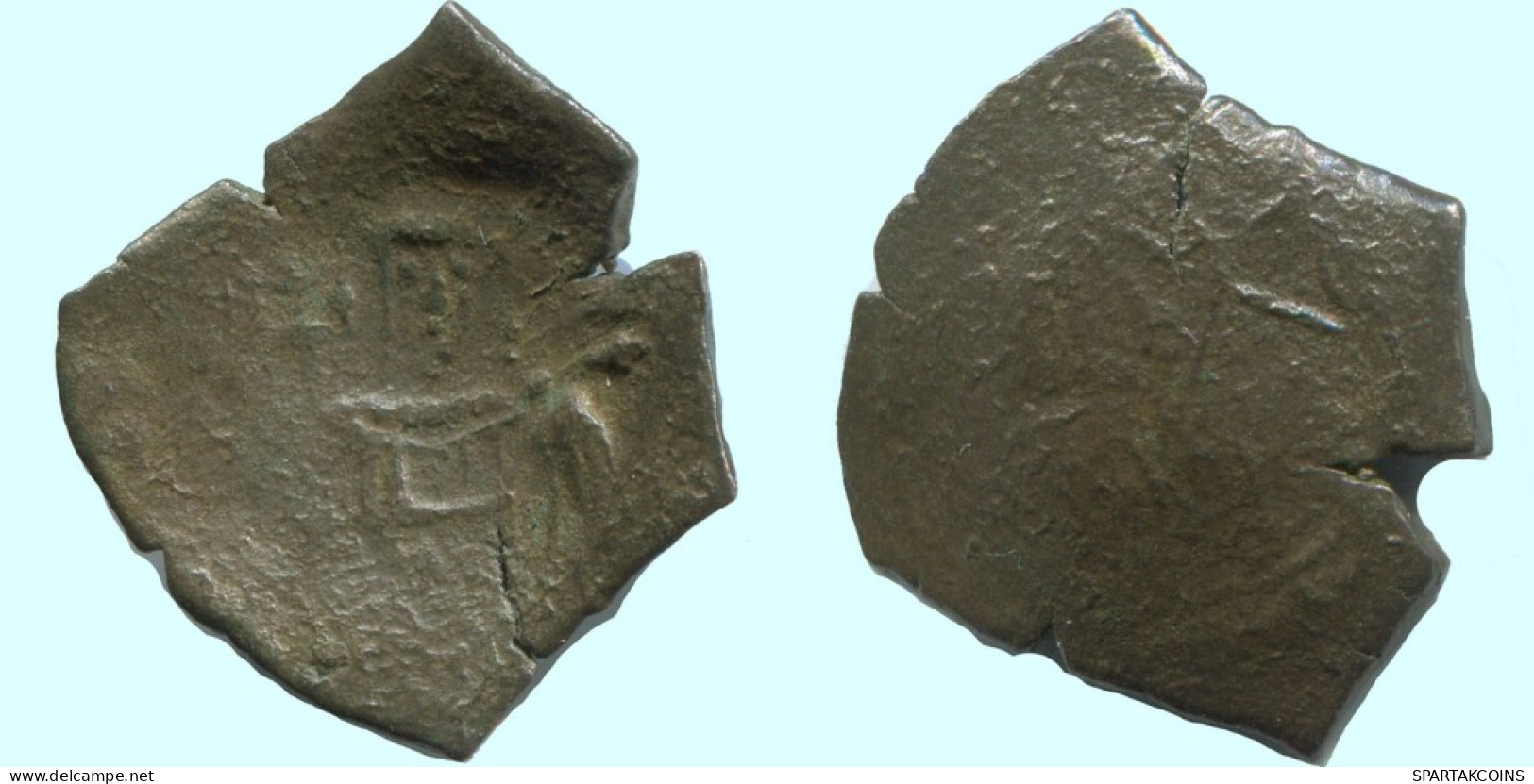 TRACHY BYZANTINISCHE Münze  EMPIRE Antike Authentisch Münze 2.1g/21mm #AG630.4.D.A - Byzantinische Münzen