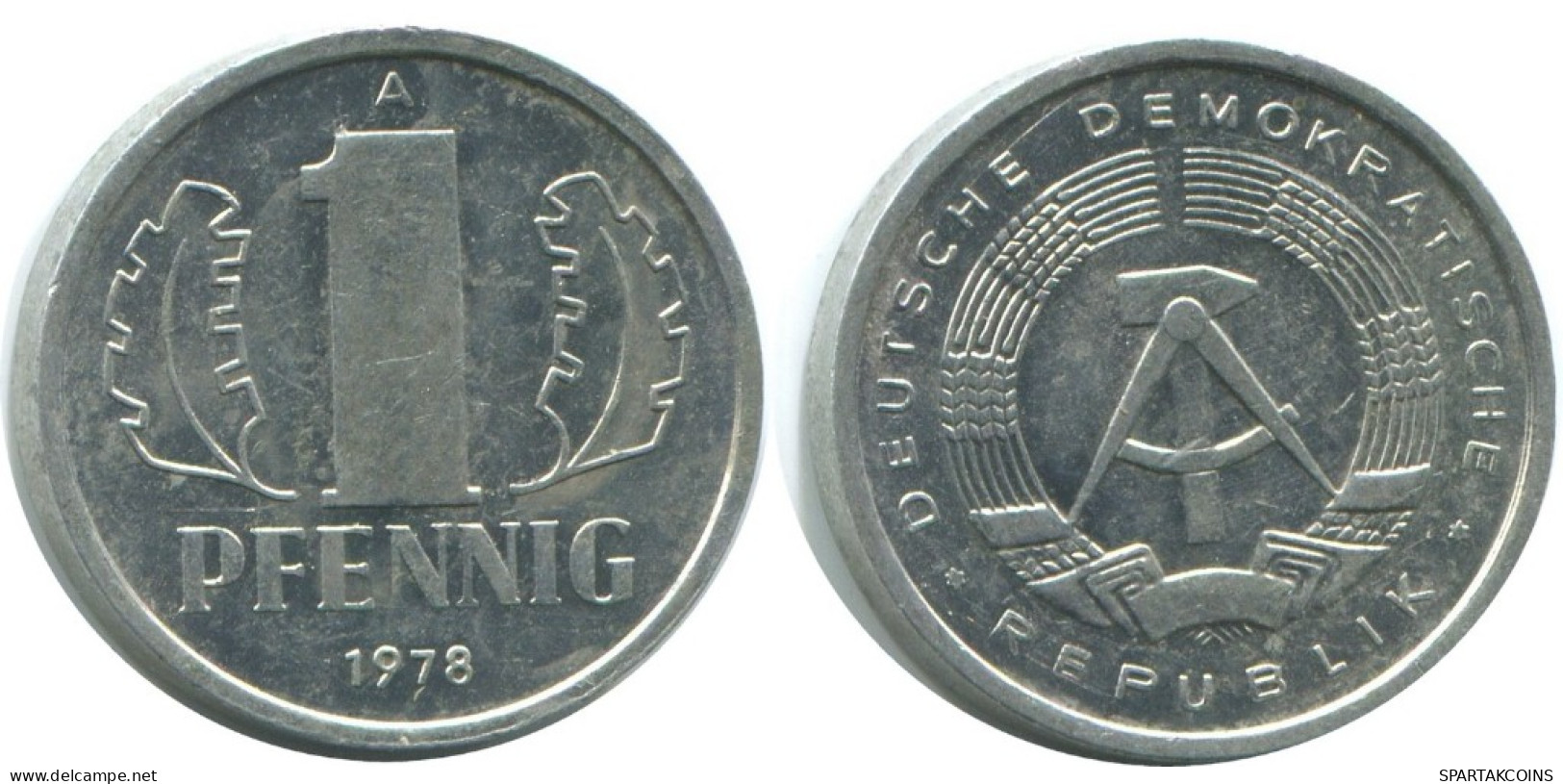1 PFENNIG 1988 A DDR EAST GERMANY Coin #AE070.U.A - 1 Pfennig