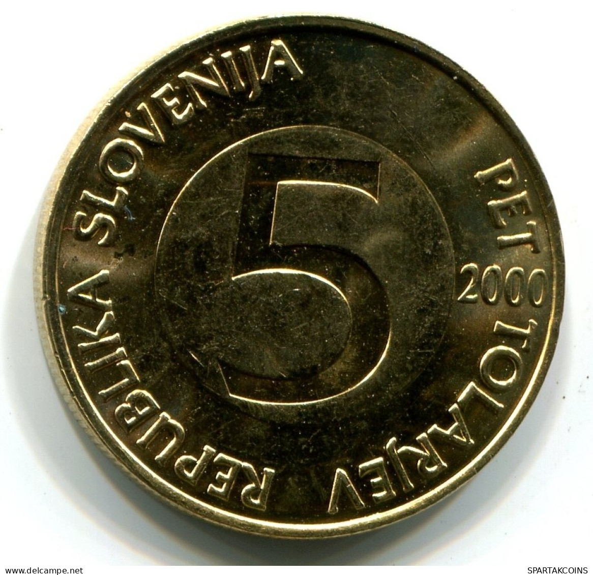 5 TOLAR 2000 SLOWENIEN SLOVENIA UNC Münze HEAD CAPRICORN #W11079.D.A - Slovenia