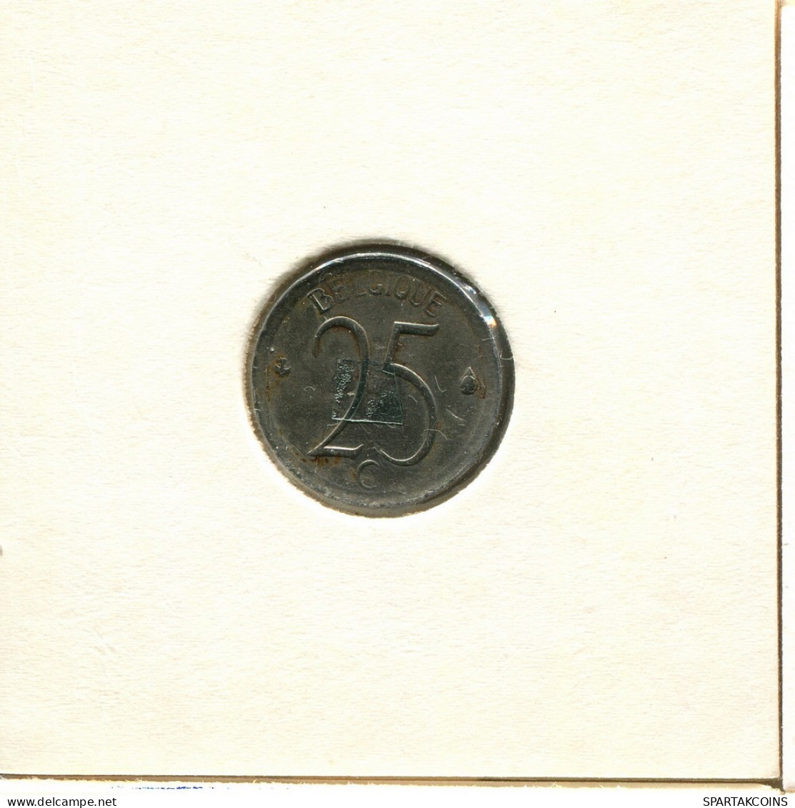 25 CENTIMES 1970 FRENCH Text BELGIUM Coin #BB268.U.A - 25 Cents