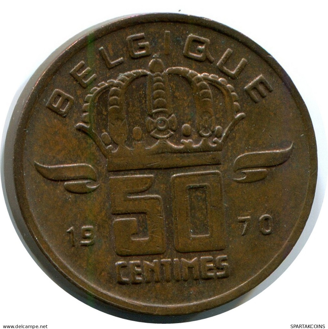 50 CENTIMES 1970 DUTCH Text BÉLGICA BELGIUM Moneda #AZ362.E.A - 50 Centimes