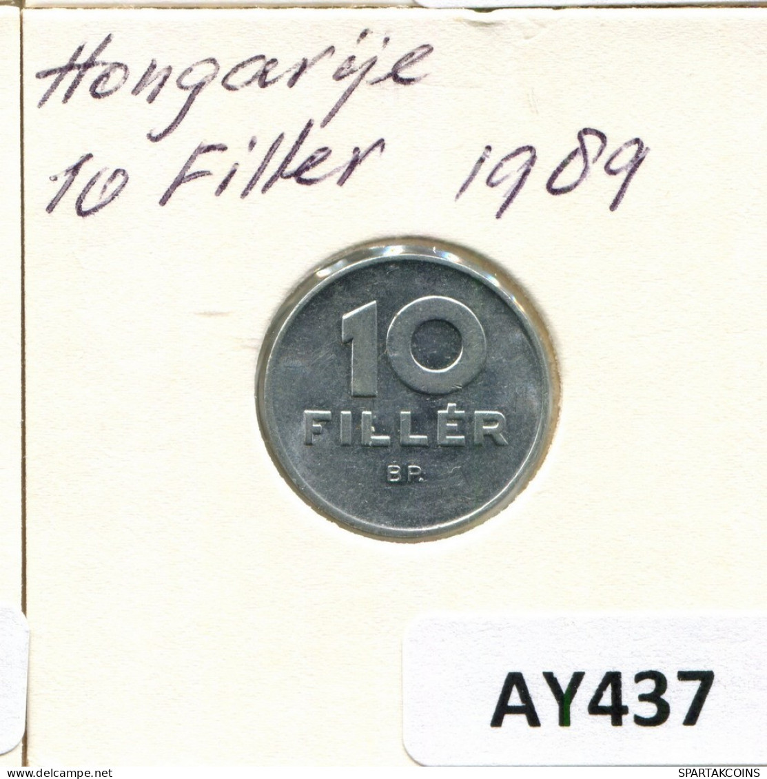 10 FILLER 1989 HUNGARY Coin #AY437.U.A - Hungary