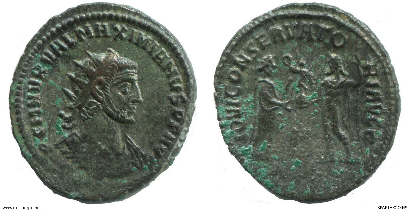 MAXIMIANUS AD285-295 SILVERED LATE ROMAN Moneda 3.7g/22mm #ANT2698.41.E.A - Die Tetrarchie Und Konstantin Der Große (284 / 307)