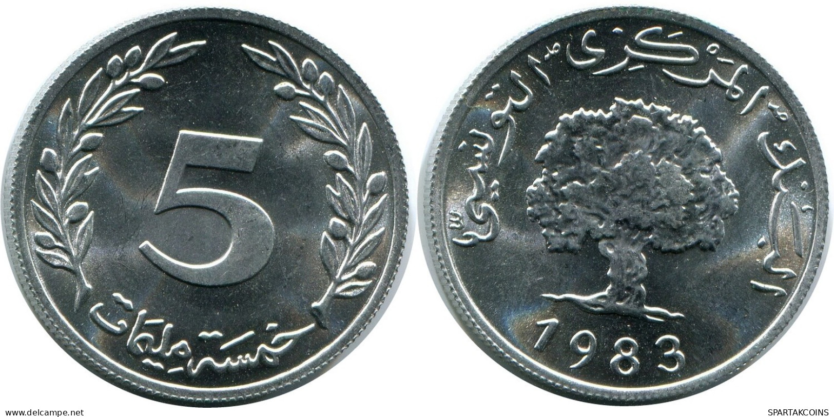 5 MILLIMES 1983 TÚNEZ TUNISIA Moneda #AR230.E.A - Tunesië