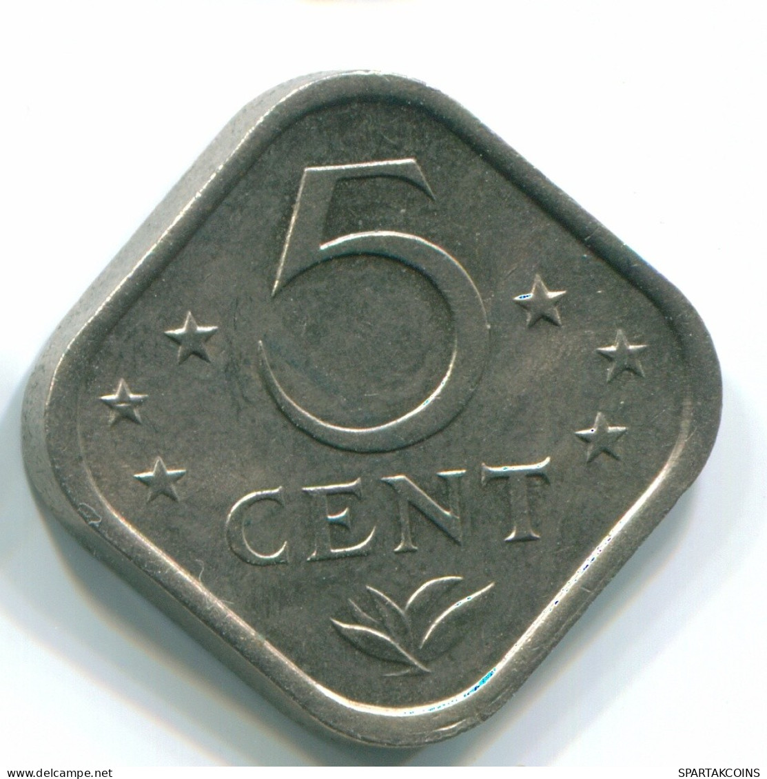 5 CENTS 1975 NIEDERLÄNDISCHE ANTILLEN Nickel Koloniale Münze #S12258.D.A - Niederländische Antillen