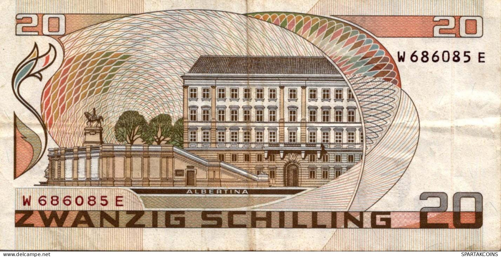 20 SCHILLING 1986 Österreich Papiergeld Banknote #PK133 - [11] Local Banknote Issues