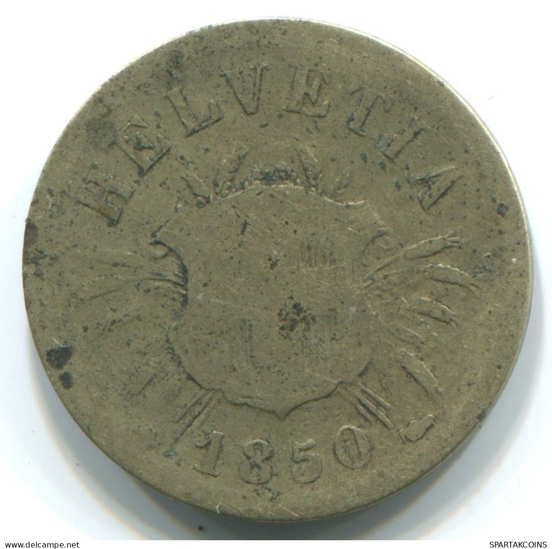 5 CENTIMES 1850 SWITZERLAND Coin #WW1132.U.A - Altri & Non Classificati