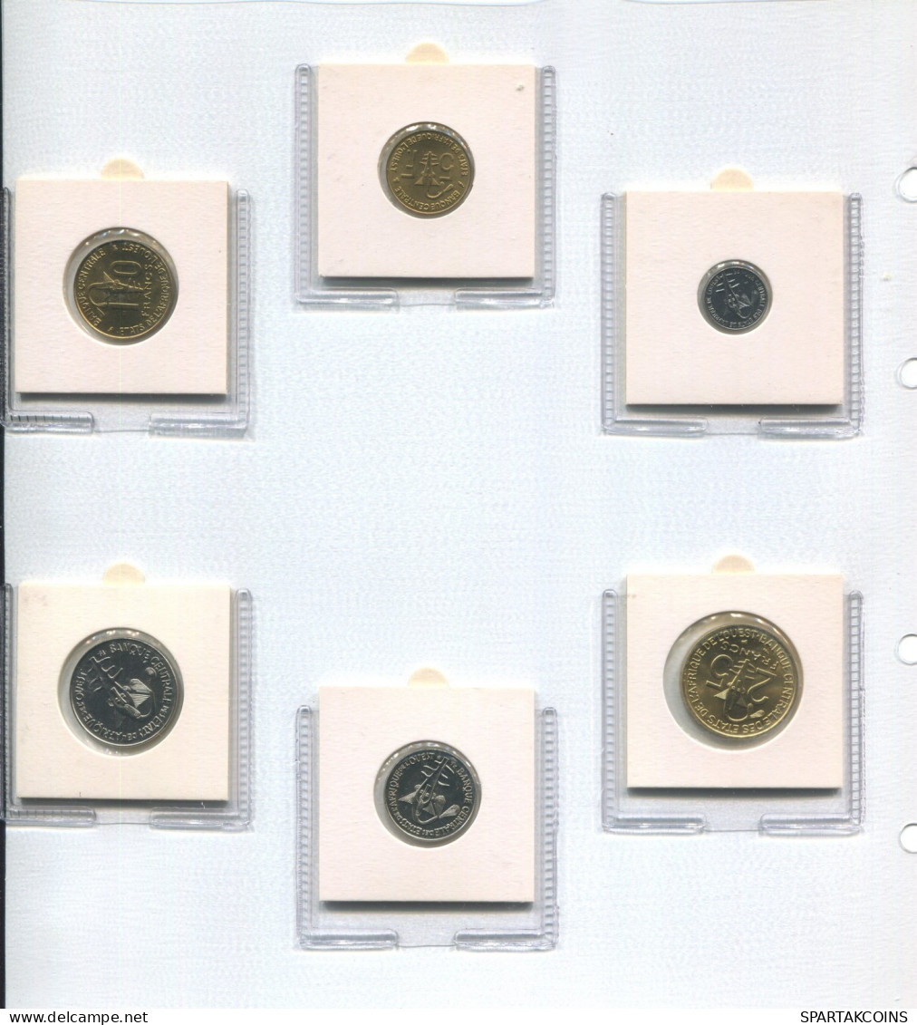 WESTERN AFRICAN STATES PROVINCE 1965-1997 Münze SET 6 Münze UNC #SET1190.5.D.A - Andere - Afrika
