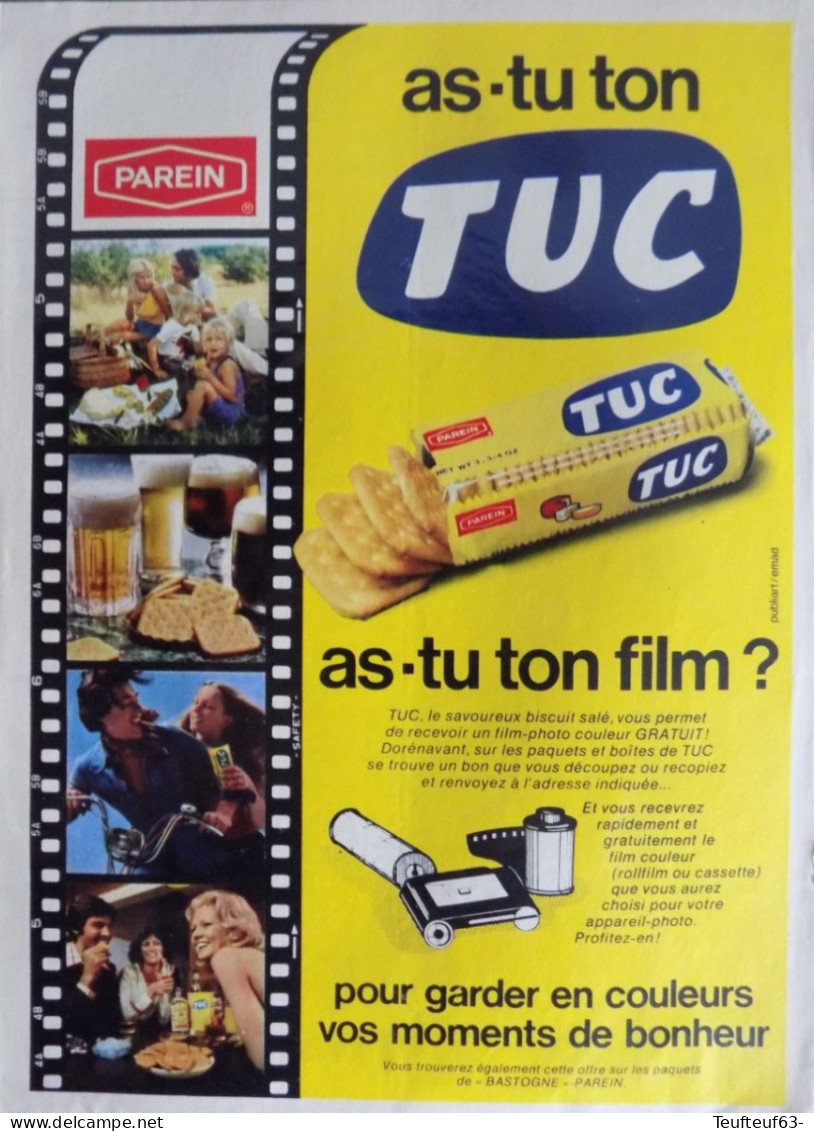 Publicité De Presse ; Biscuits Tuc Parein - Werbung