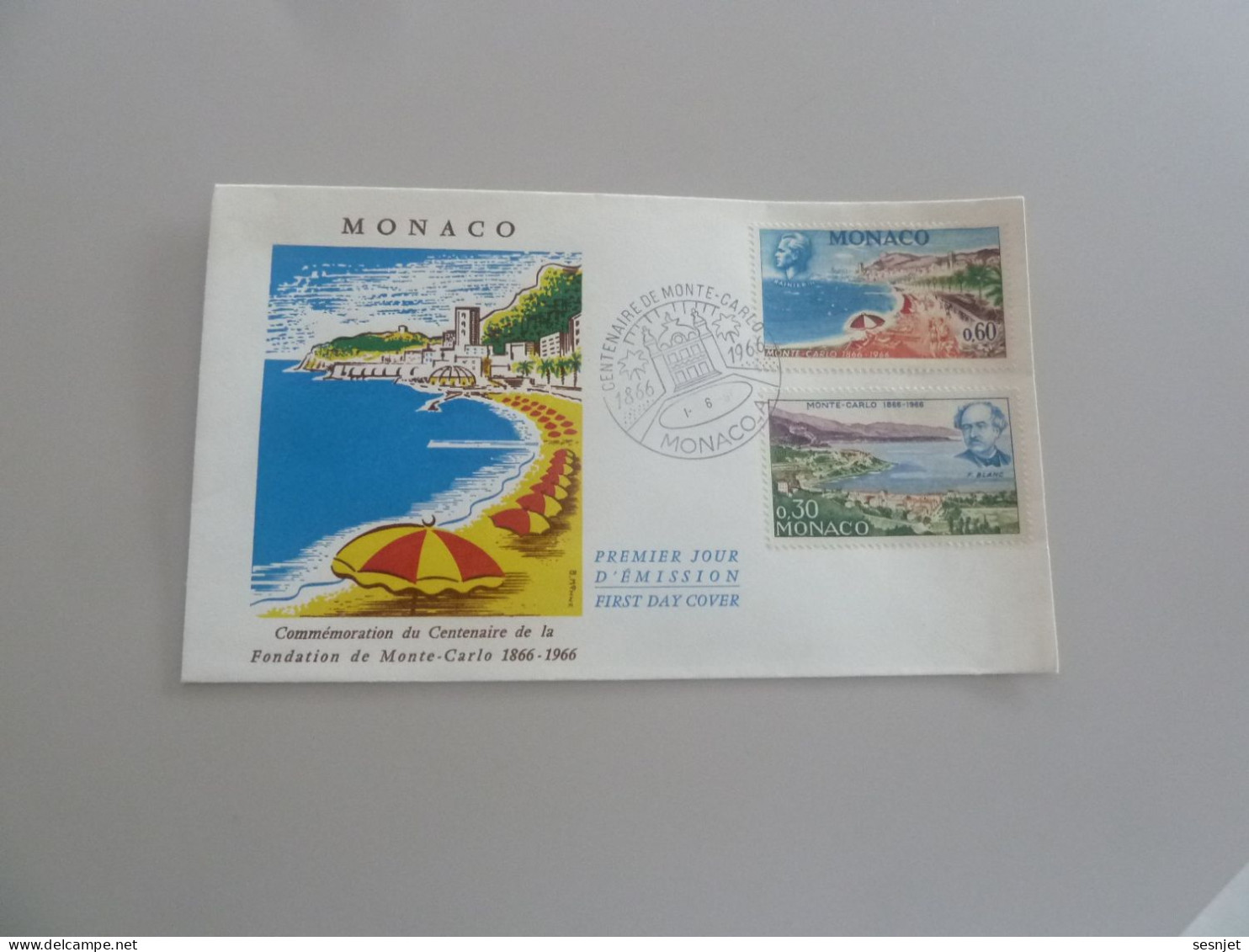 Monaco - Centenaire De La Fondation - 60c. Et 30c. - Yt 694 Et 692 - Enveloppe Premier Jour D'Emission - Année 1966 - - FDC