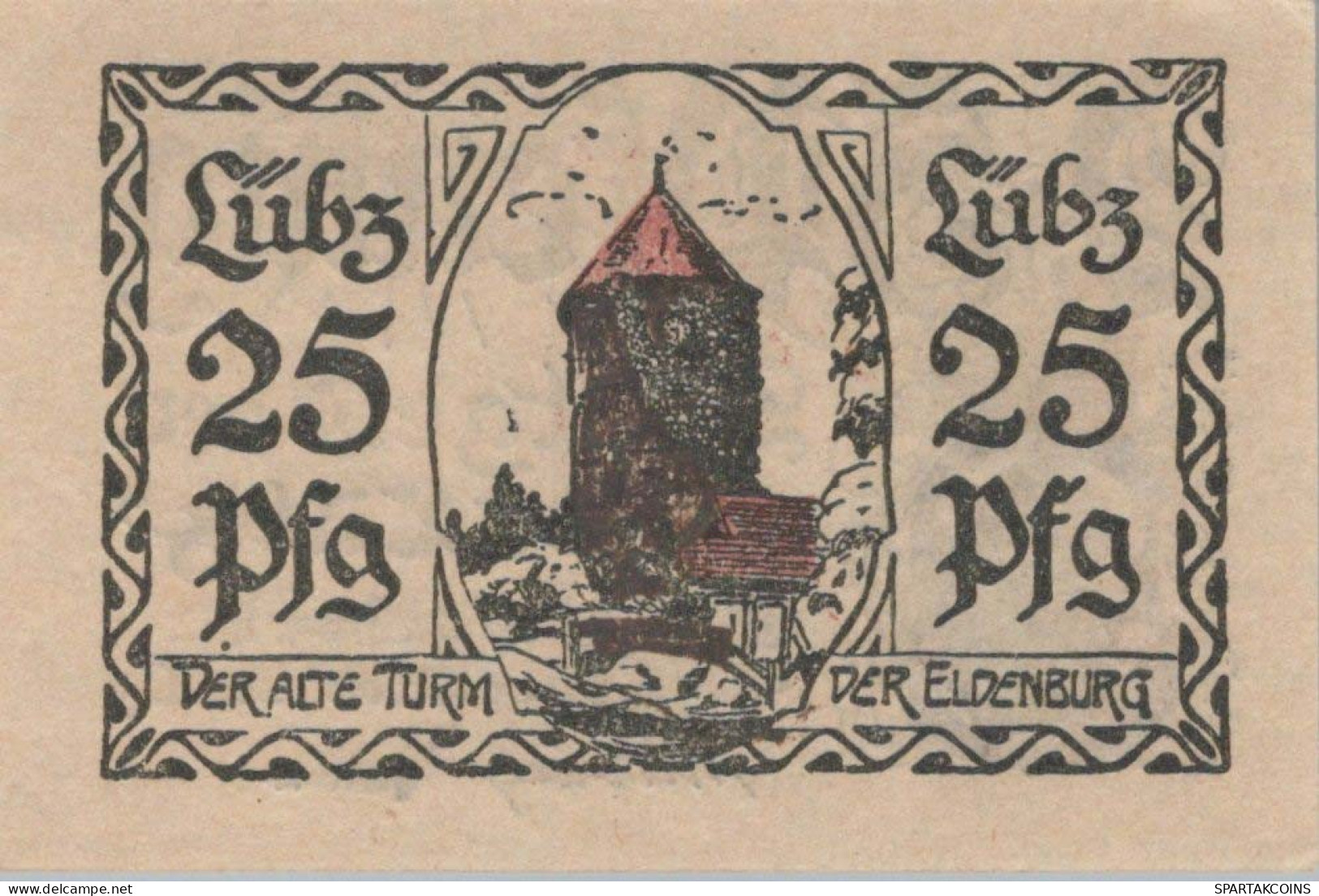 25 PFENNIG 1923 Stadt LÜBZ Mecklenburg-Schwerin UNC DEUTSCHLAND Notgeld #PC624 - [11] Emissions Locales