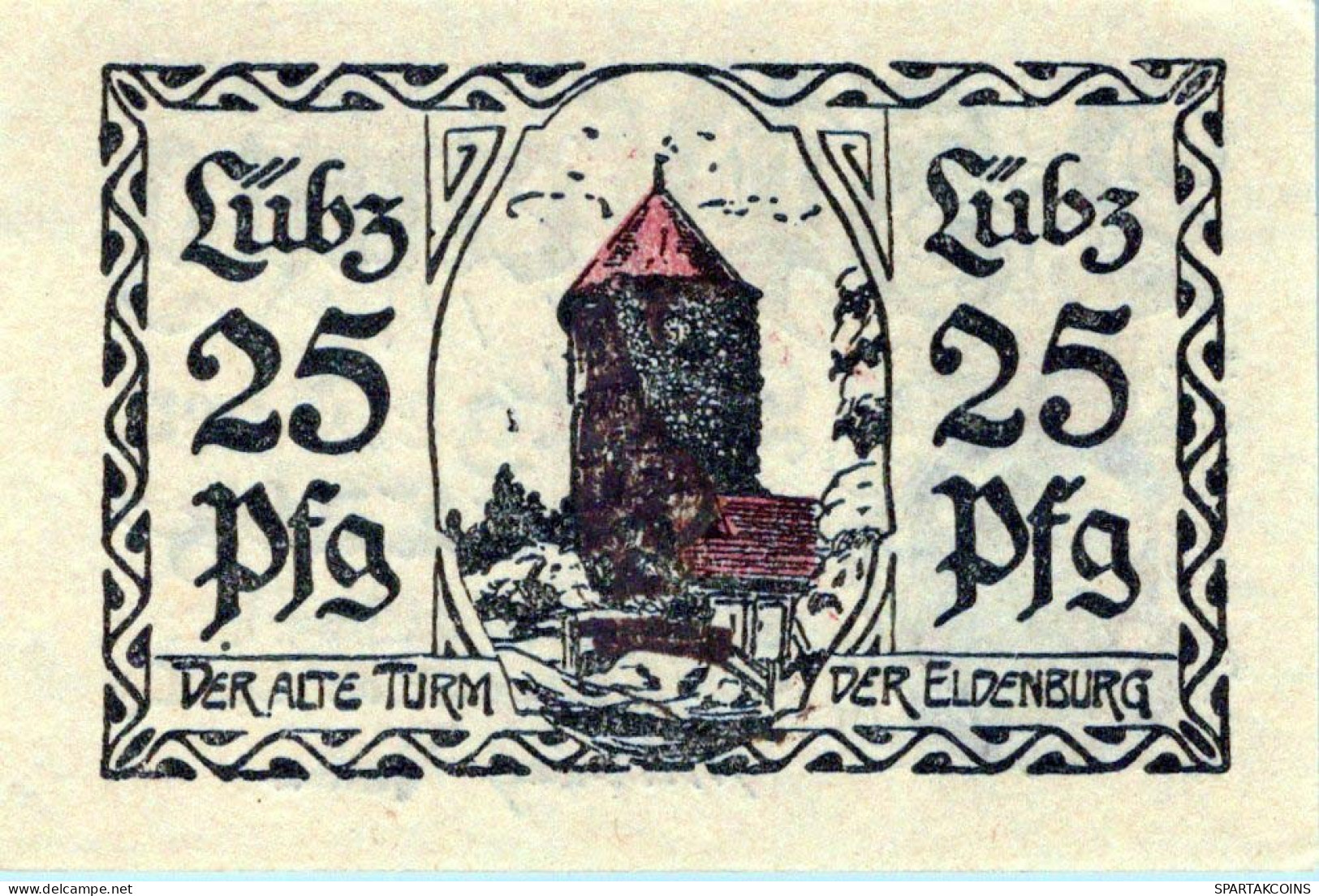 25 PFENNIG 1923 Stadt LÜBZ Mecklenburg-Schwerin UNC DEUTSCHLAND Notgeld #PC624 - [11] Emissions Locales