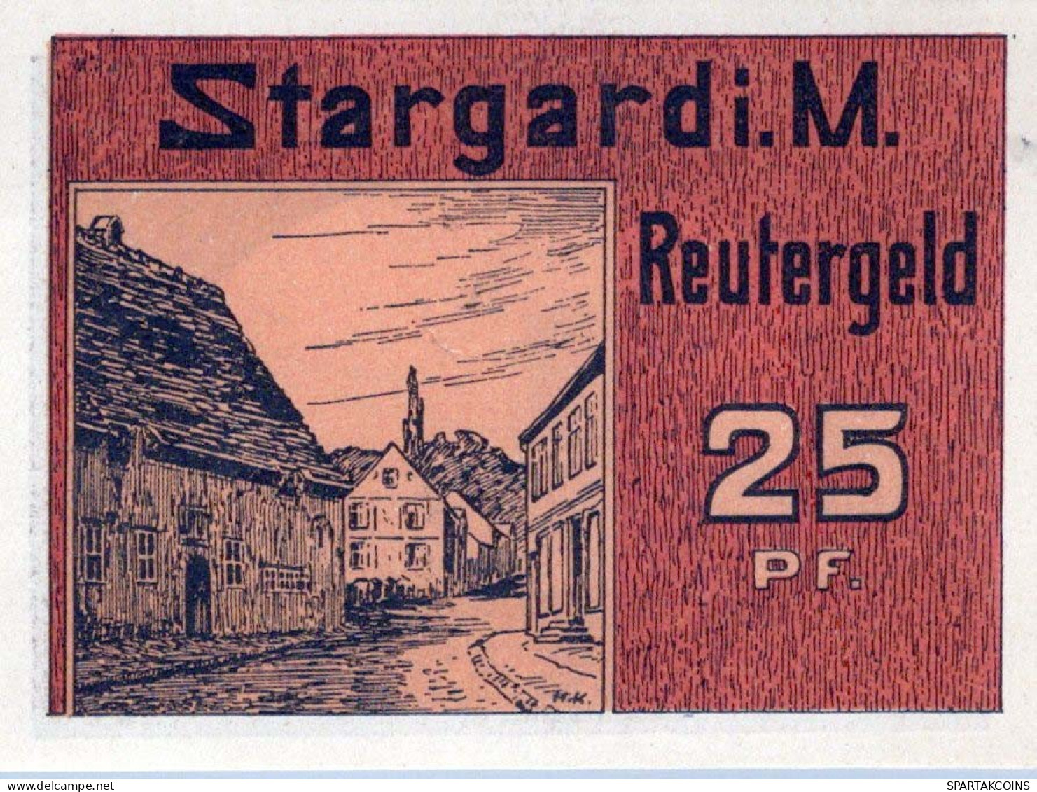 25 PFENNIG 1922 Stadt STARGARD IN MECKLENBURG UNC DEUTSCHLAND #PI856 - [11] Emissions Locales