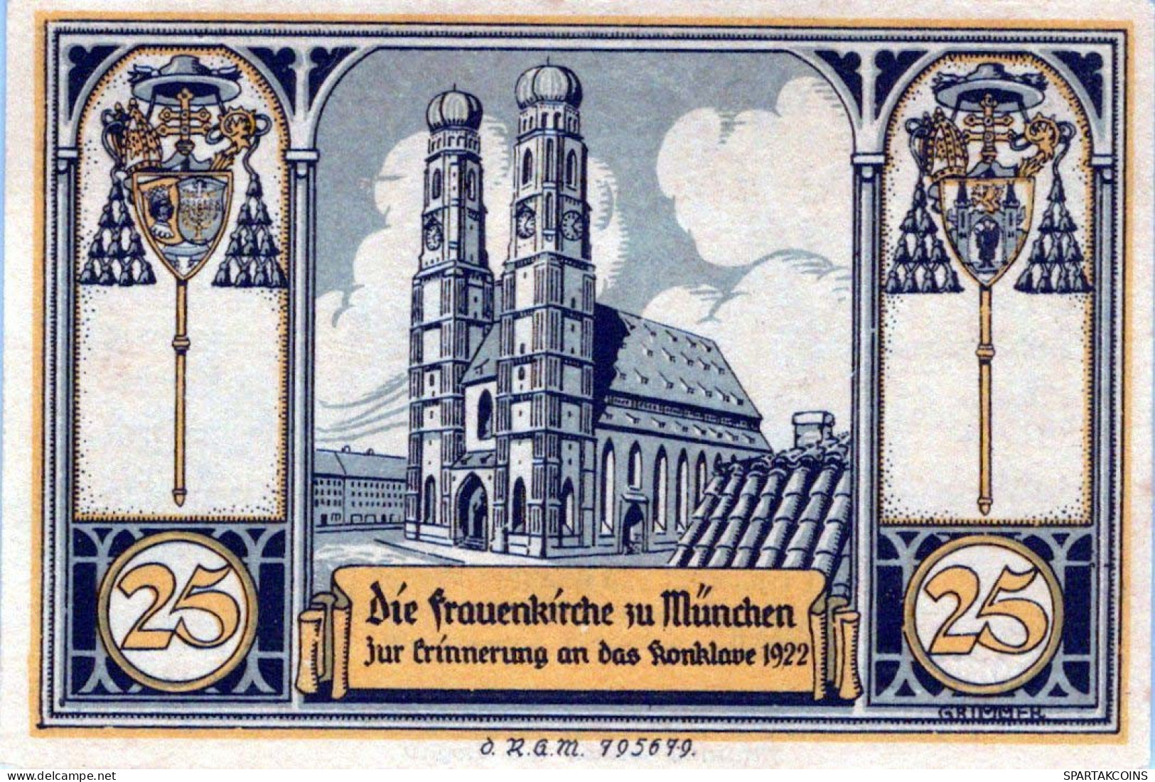 25 PFENNIG 1922 Stadt GLOGAU Niedrigeren Silesia UNC DEUTSCHLAND Notgeld #PC973 - Lokale Ausgaben