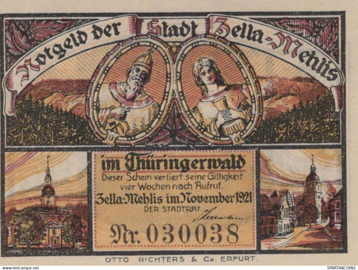 25 PFENNIG 1921 Stadt ZELLA-MEHLIS Thuringia DEUTSCHLAND Notgeld Banknote #PF398 - [11] Local Banknote Issues
