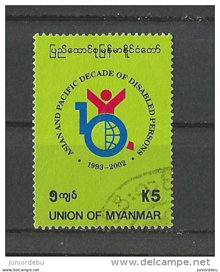 Myanmar  - 1999   - Asian And Pacific Decade Of Disabled Persons  - Very Fine USED. ( D ) ( 13/04/2014 ) - Myanmar (Birma 1948-...)