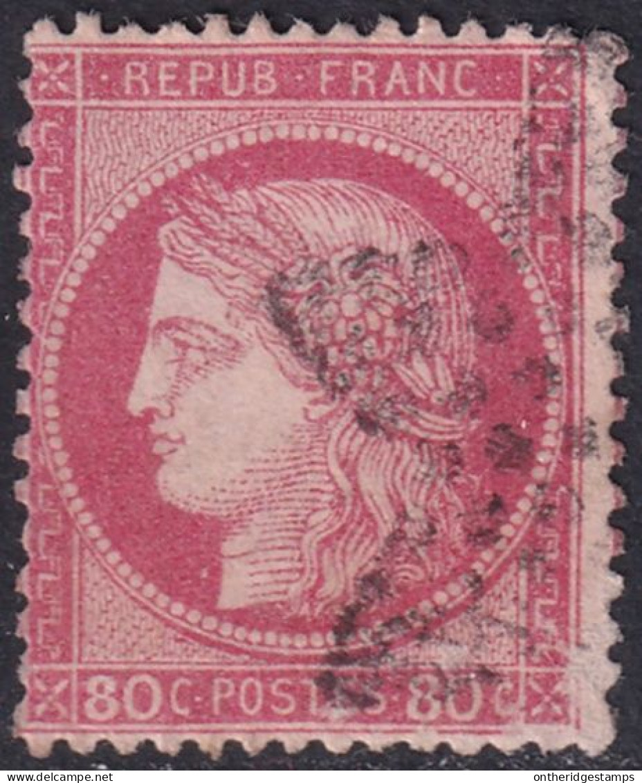 France 1872 Sc 63 Yt 57 Used Paris Star Cancel - 1871-1875 Ceres