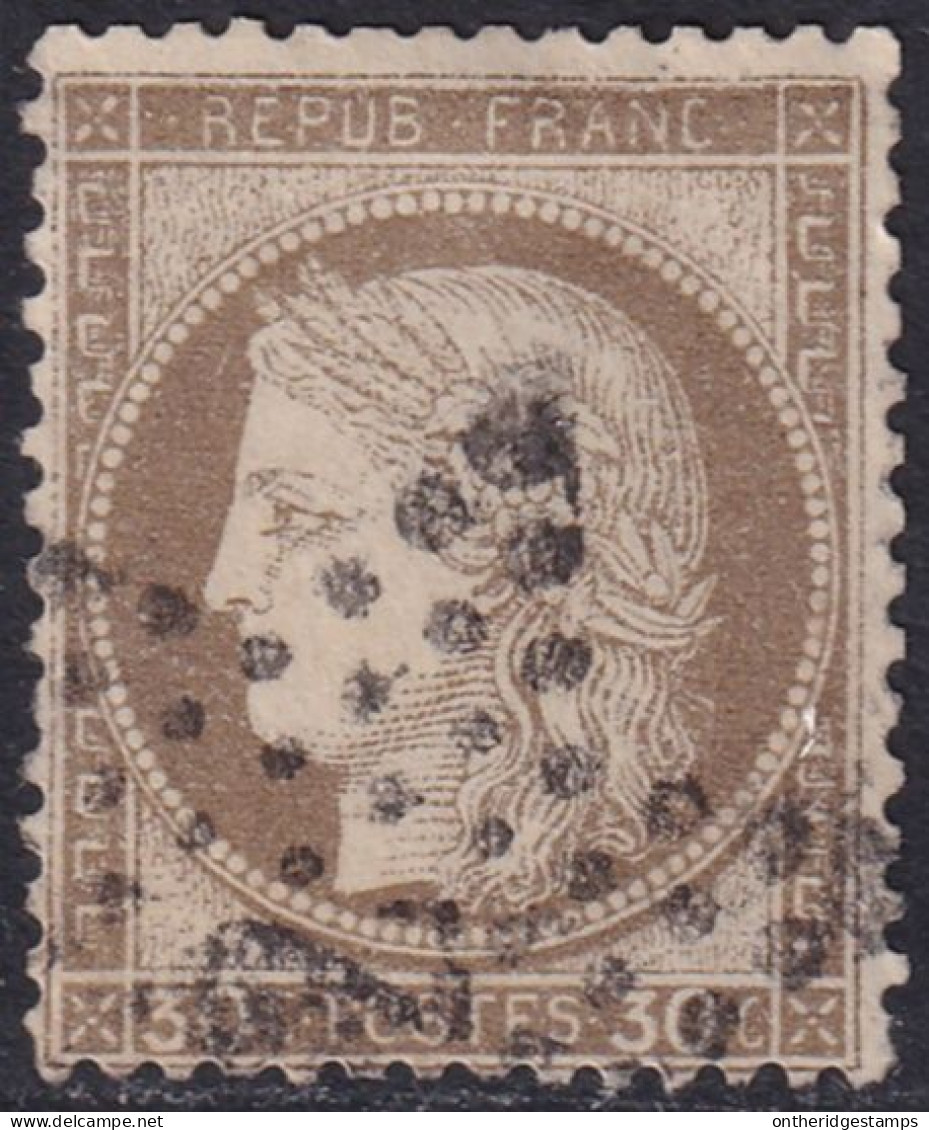 France 1872 Sc 62 Yt 56 Used "2" Paris Star Cancel - 1871-1875 Ceres