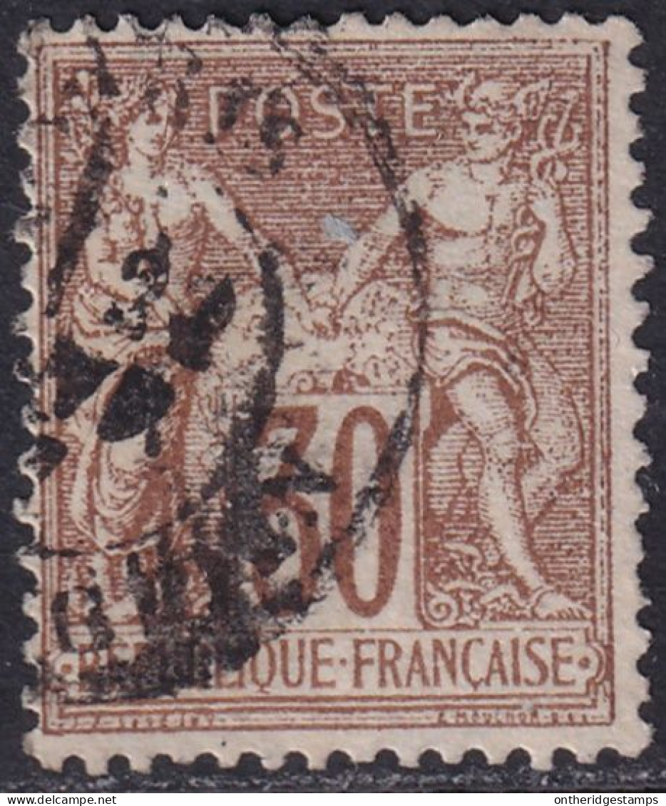France 1876 Sc 73 Yt 69 Used - 1876-1878 Sage (Tipo I)