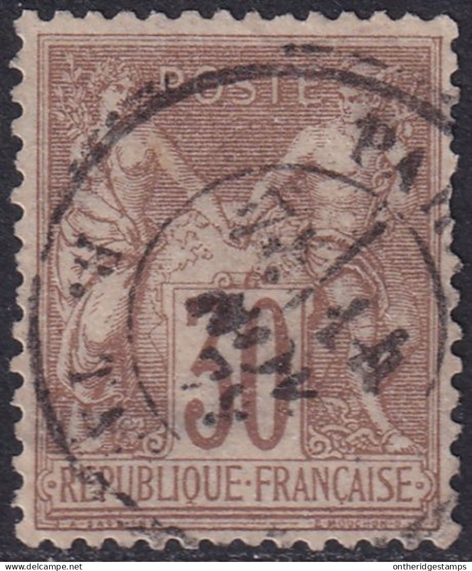 France 1876 Sc 73 Yt 69 Used Paris Date Cancel - 1876-1878 Sage (Type I)