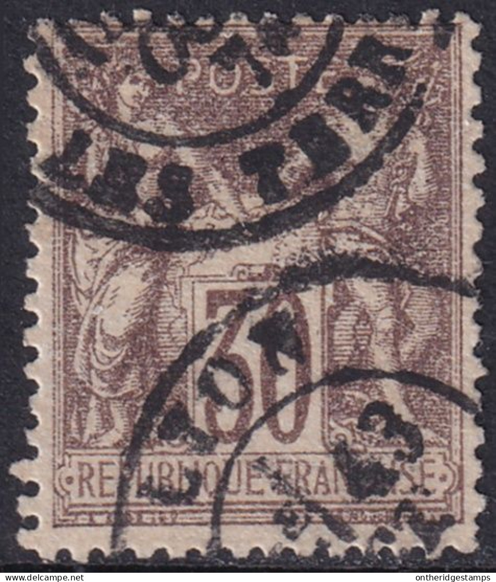 France 1876 Sc 73 Yt 69 Used Lyon Date Cancel - 1876-1878 Sage (Tipo I)