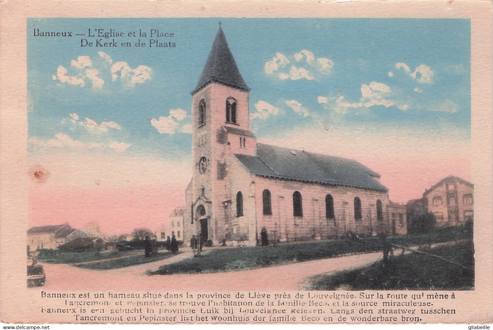 Sprimont - BANNEUX - L'église Et La Place - Sprimont