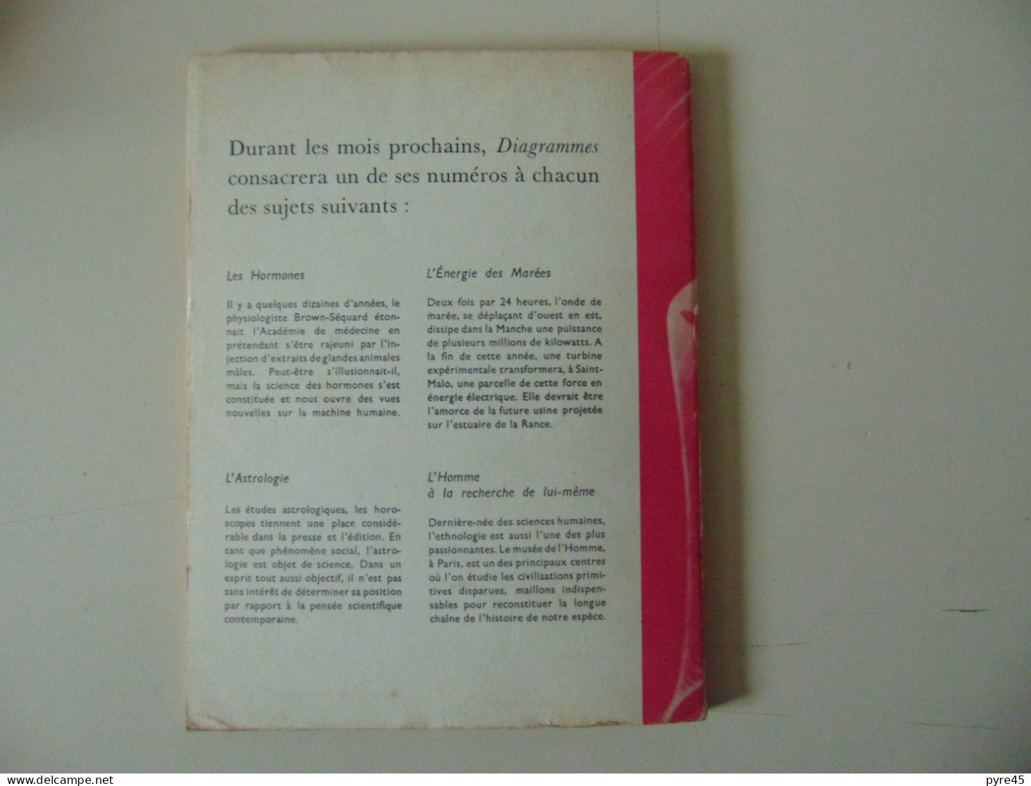 REVUE DIAGRAMMES 29 LA CONQUETE DES GRANDES VITESSES JUILLET 1959 - Science