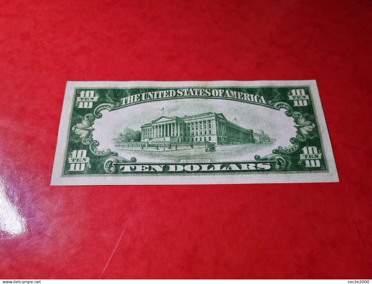 1928 USA $10 DOLLARS *GOLD ON DEMAND* UNITED STATES BANKNOTE AUNC+ BILLETE ESTADOS UNIDOS COMPRAS MULTIPLES CONSULTAR - Billets Des États-Unis (1928-1953)