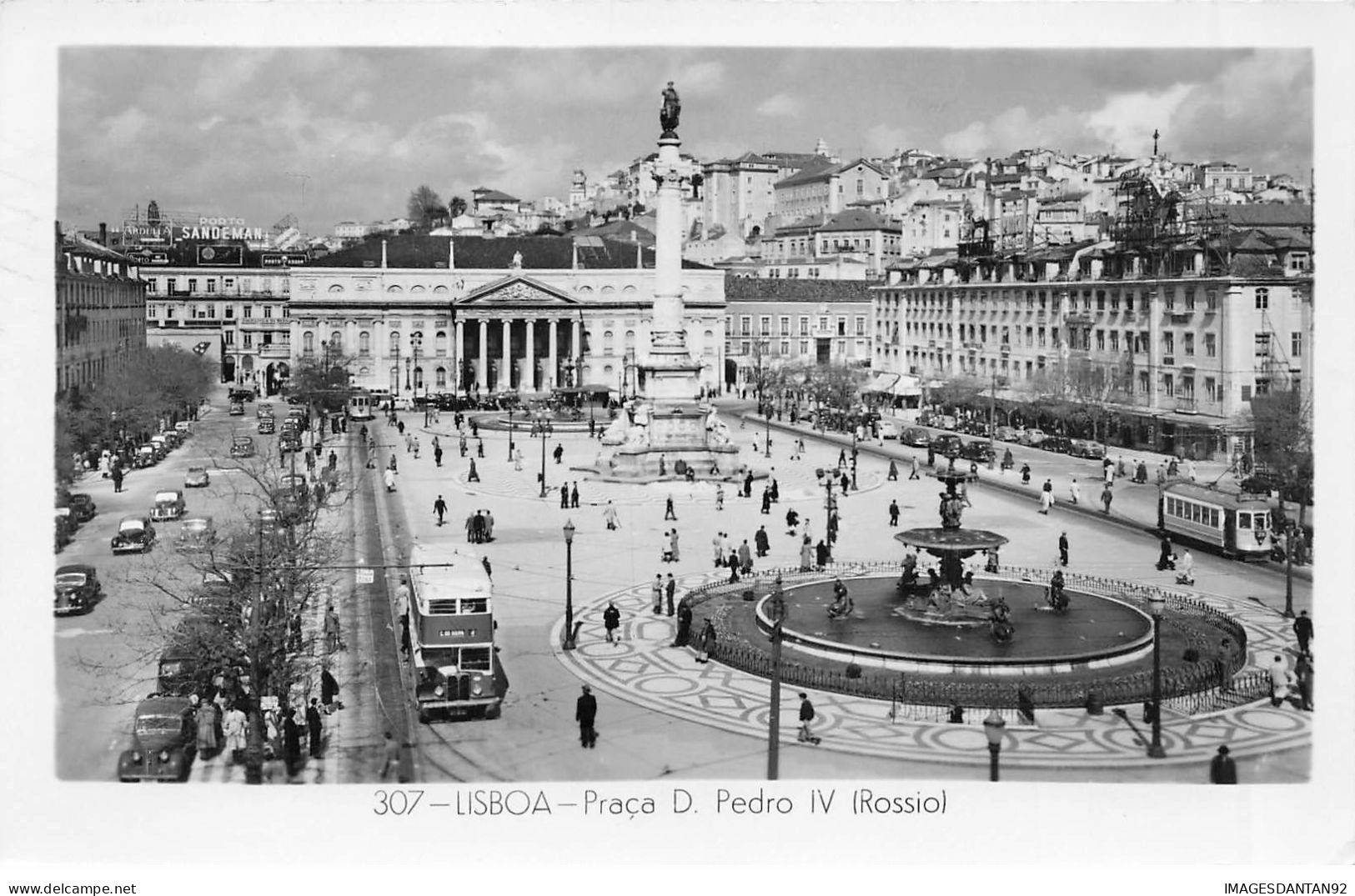 PORTUGAL AD#MK044 LISBOA PRACA D PEDRO IV ROSSIO TRAMWAY - Lisboa
