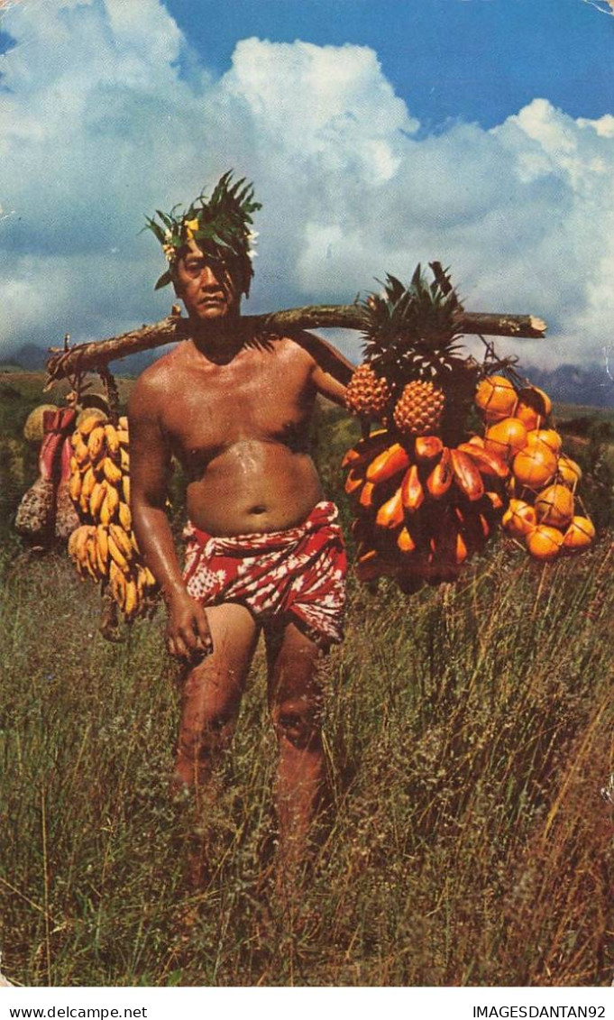 TAHITI AD#MK019 RETOUR D UN PORTEUR DE FRUITS - Tahiti