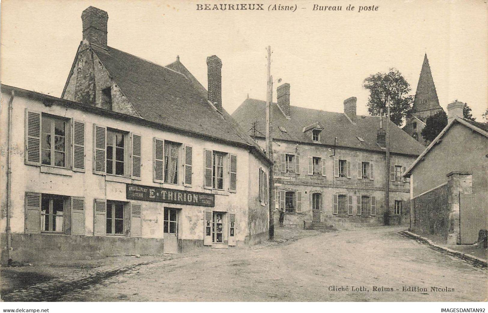 02 BEAURIEUX AD#MK625 BUREAU DE POSTE ET RESTAURANT THIRION - Autres & Non Classés