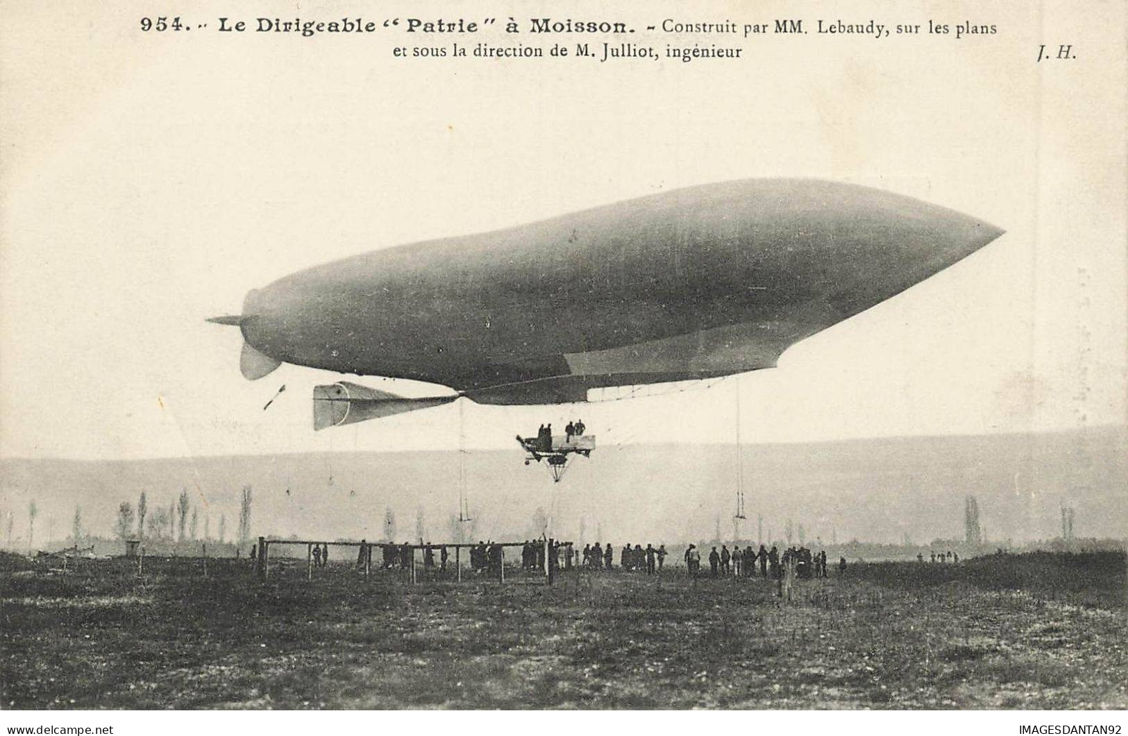 AVIATION AD#MK243 LE DIRIGEABLE PATRIE A MOISSON - Zeppeline