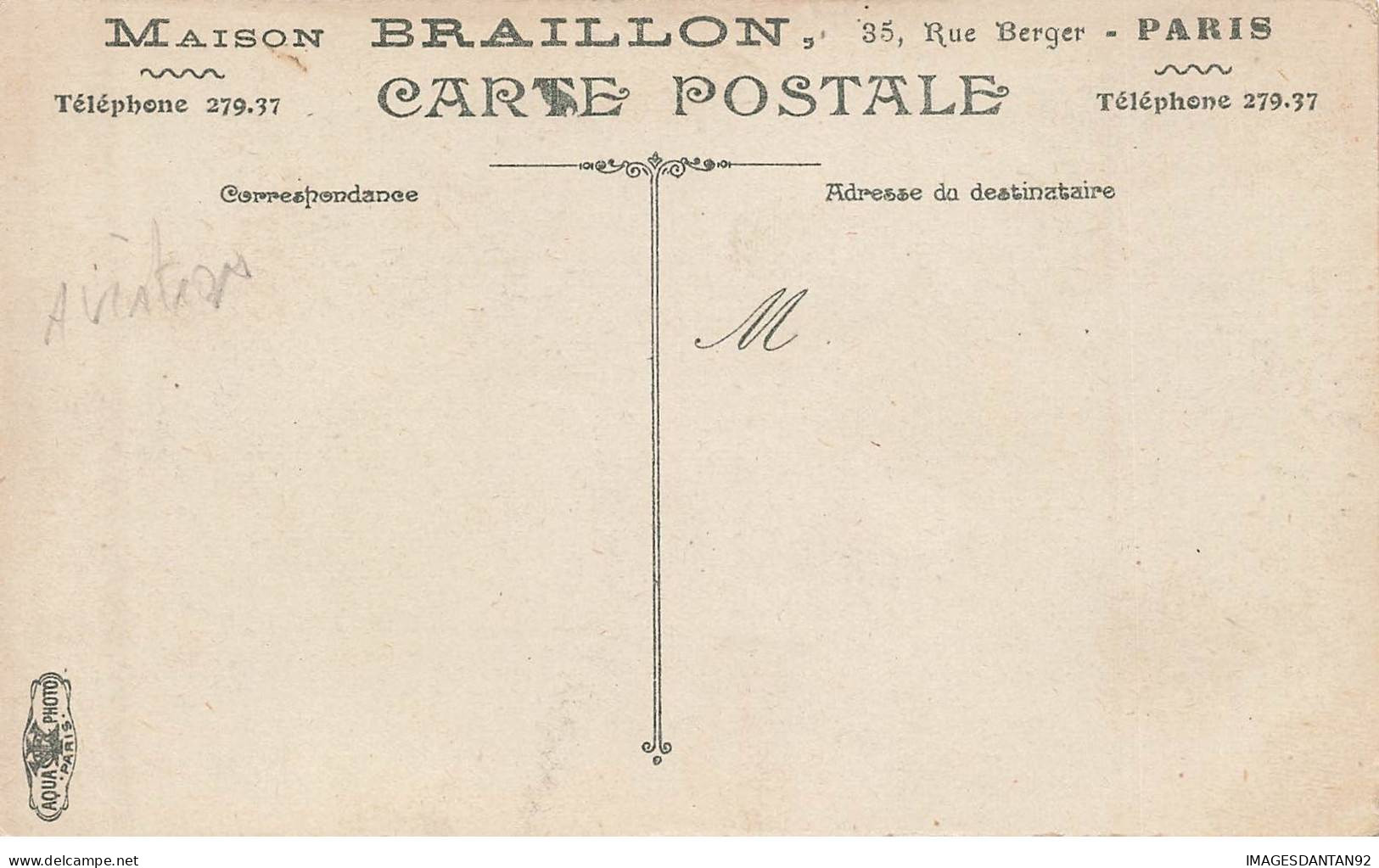 AVIATION AD#MK237 L AEROPLANE ESNAULT PELTERIE - Otros & Sin Clasificación