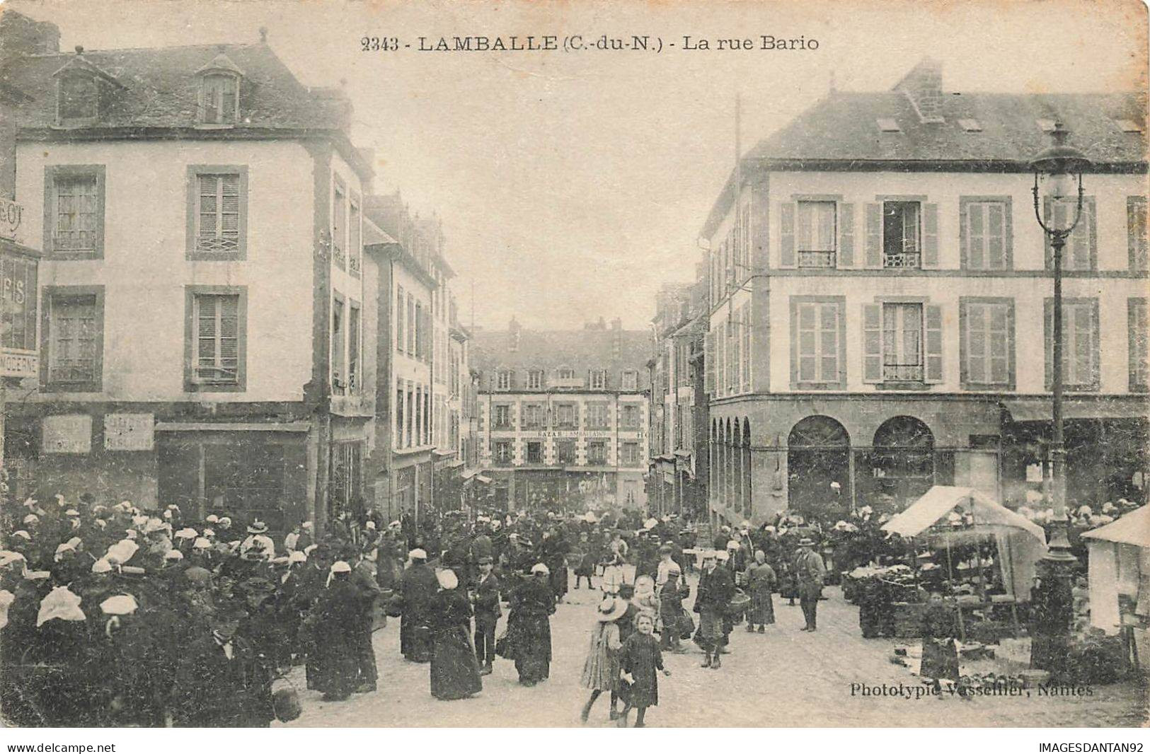 22 LAMBALLE AF#DC083 LA RUE BARIO MARCHE STAND CONSOMMATEURS - Lamballe