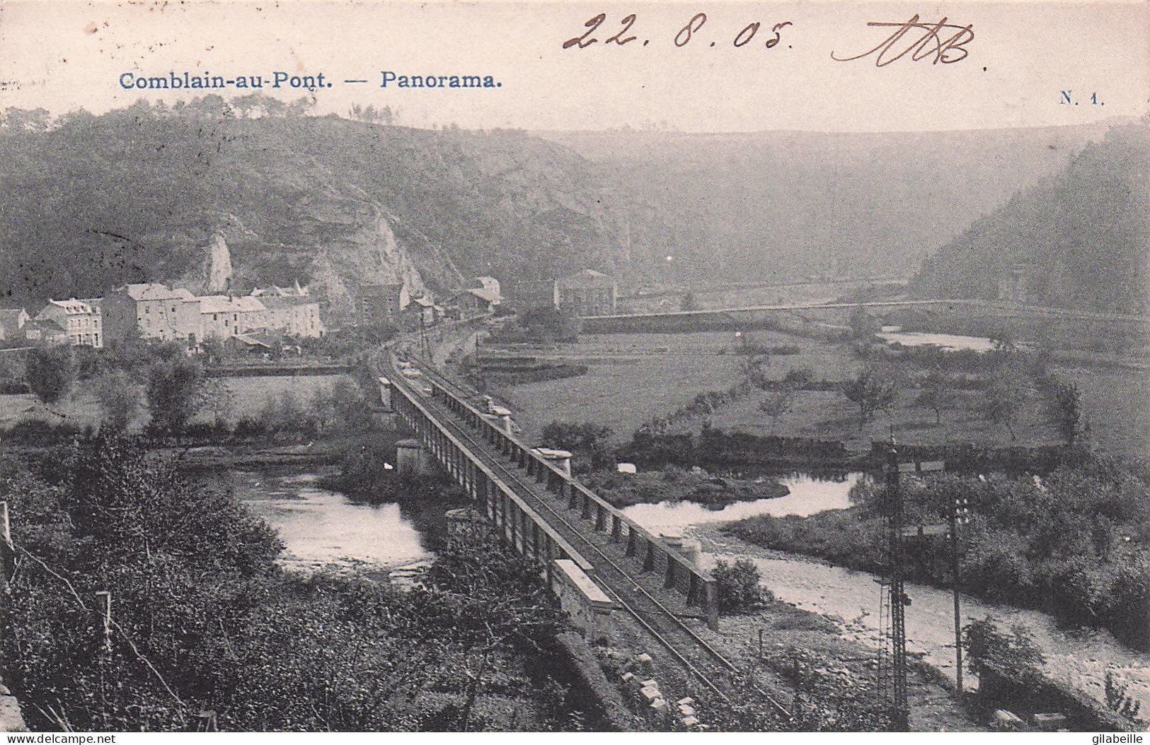 COMBLAIN Au PONT - Panorama - Ligne Chemin De Fer - Comblain-au-Pont