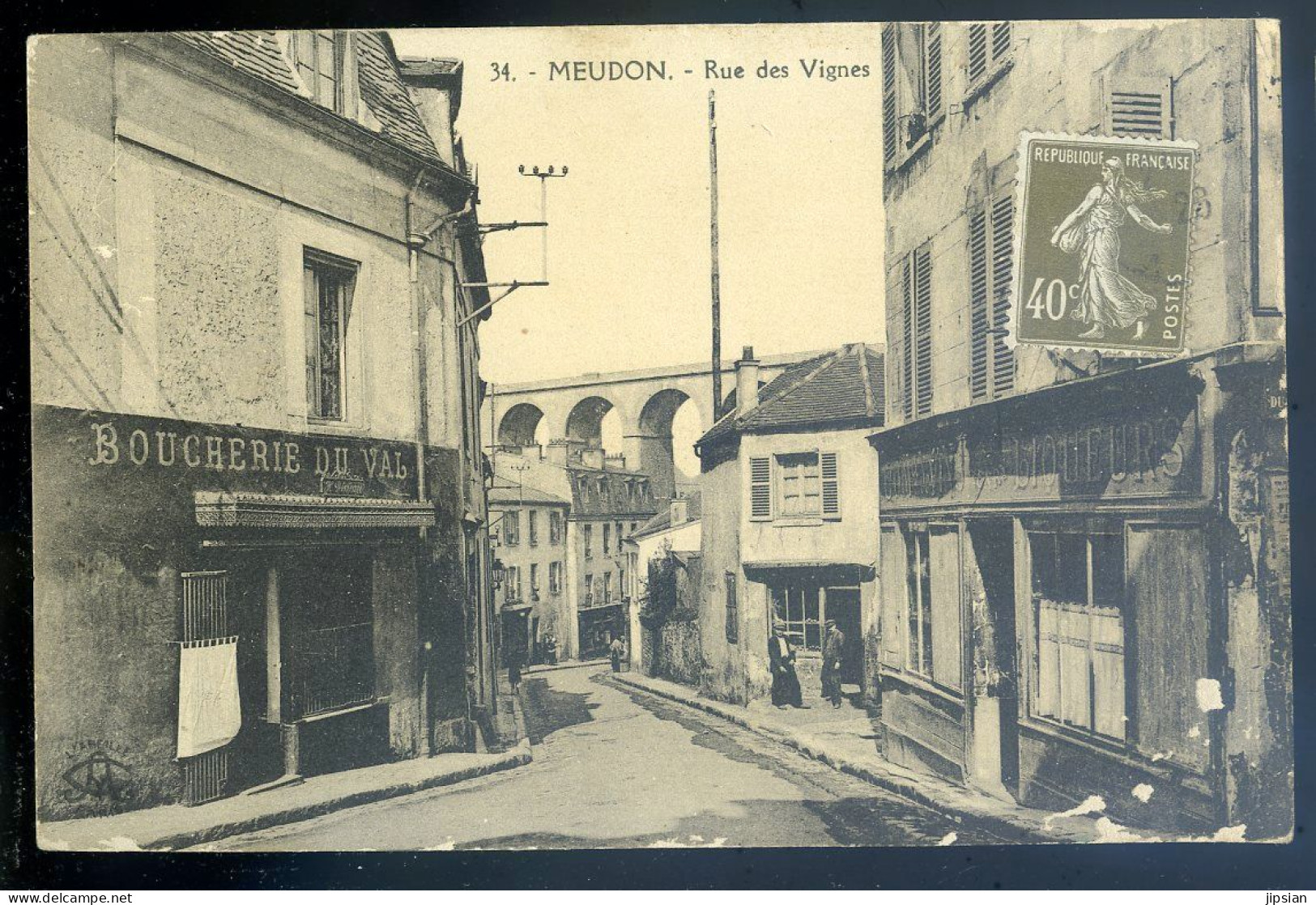Cpa Du 92 Meudon -- Rue Des Vignes     STEP179 - Meudon