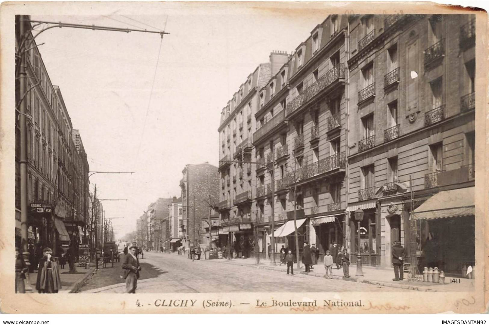 92 CLICHY AF#DC453 LE BOULEVARD NATIONAL ET  SES MAGASINS - Clichy