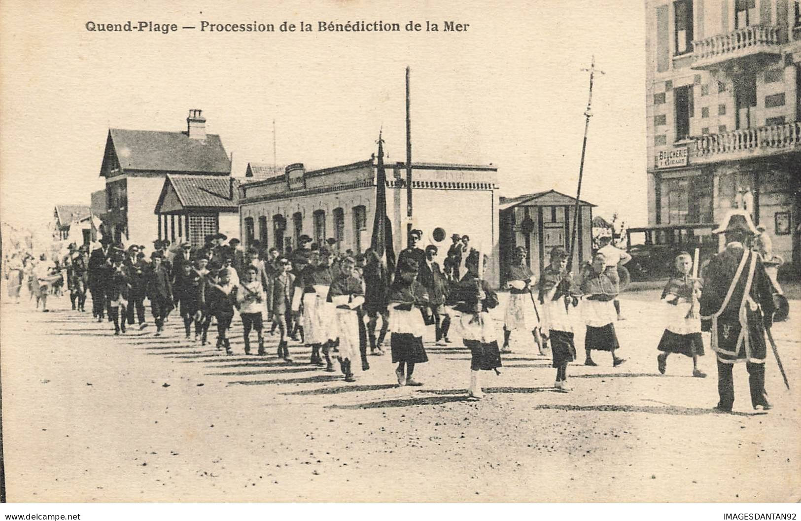 80 QUEND AF#DC397 LA PLAGE PROCESSION DE LA BENEDICTION DE LA MER - Quend