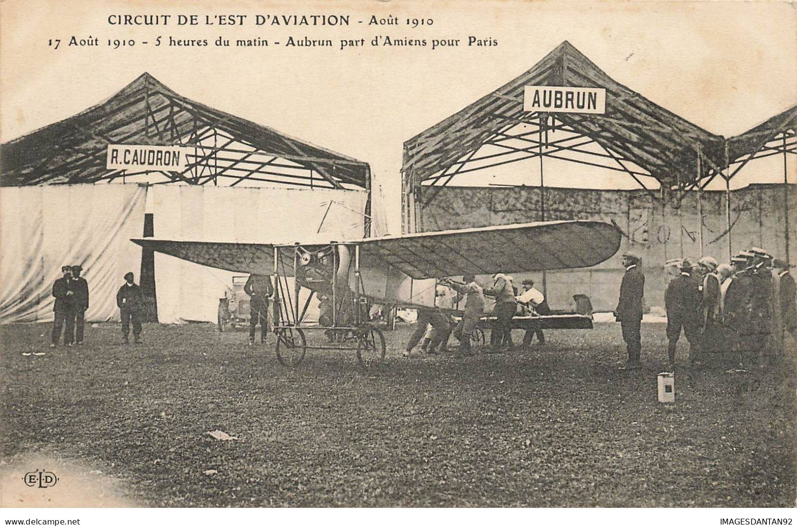 80 LE CROTOY AF#DC389 AVIATION AOUT 1910 AUBRUN PART D AMIENS POUR PARIS - Le Crotoy